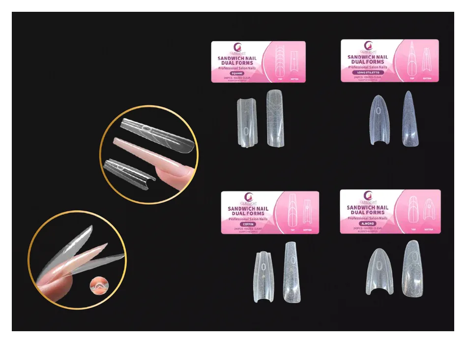 Sandwich Nail Dual Forms 240 pcs