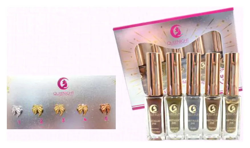 Set Tinta de Alcohol Metalizada