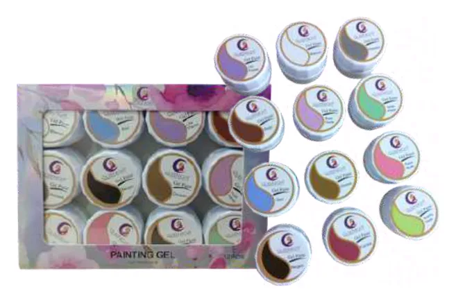Set x12 Gel Paint Color Pastel